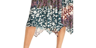 Rachel Roy Women's Printed Pleated Eden Skirt Brown Size Small