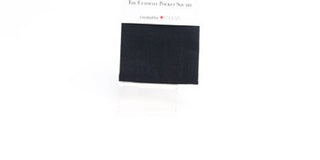 The Gift Handkerchiefs Men's Pocket Square One Blanc Solid Plain Accessory Not Applicable Black Size Regular