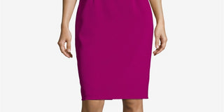 Betsy & Adam Women's Dress Off Shoulder SeaPuff Sleeve Fuchsia Size 1-3