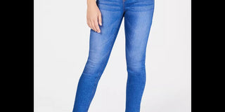 Celebrity Pink Juniors' Curvy Push-Up Ankle Skinny Jeans Blue Size 1
