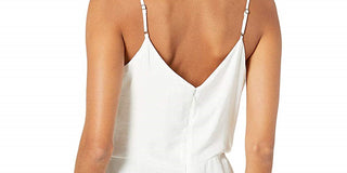 1.STATE Women's Faux Wrap Peplum Camisole Top White Size X-Large