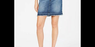 Michael Kors Women's Cargo Wash Denim Skirt Blue Size 4