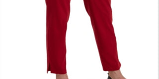 Hue Women's Temp Tech Trouser Leggings Red Size Small