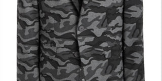 DKNY Big Boy's Classic Fit Stretch Camouflage Sport Coat Gray Size 20