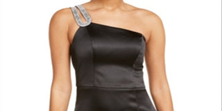 Sequin Hearts Women's Sleeveless Short Sheath Cocktail Dress Black Size 9