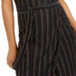 City Studios Women's Metallic Piping Sheath Dress Black Size X-Small