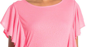 Rachel Roy Women's Ruffled Top Pink Size Large