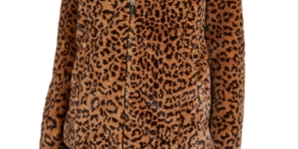 Bcx Juniors' Faux-Fur Zip-Front Coat Leapord Size Medium – Steals