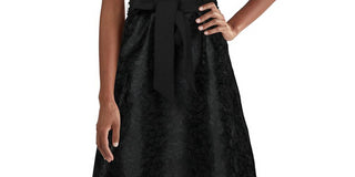 Ralph Lauren Women's a Line Floral Dress Black Size 4 Petite