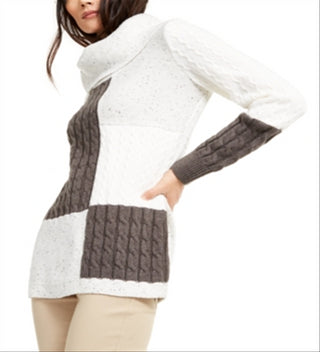 Calvin Klein Women's Long Sleeve Sweater White Size X-Large