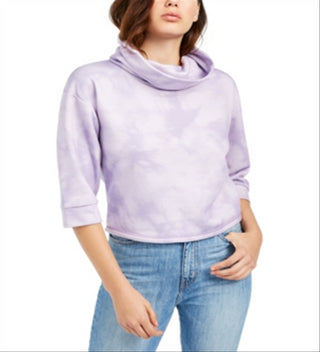 Guess Women's Comfy Cozy Sweatshirt Purple Size Medium
