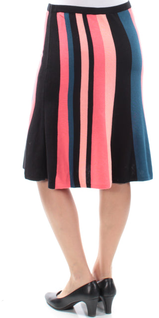 Vince Camuto Women's a-Line Knit Skirt Black Multi  Size Medium