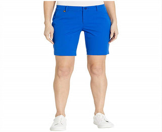 LAUREN Ralph Lauren Petite Bi-Stretch Twill Shorts (Blue Glacier) Women's Shorts Blue Size 6P