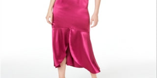 Aidan Aidan Mattox Womens Zippered Sleeveless Keyhole Party Hi-Lo Dress Pink Size 12