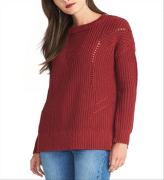 Rachel Roy Women's Textured Sweater Red Size Small