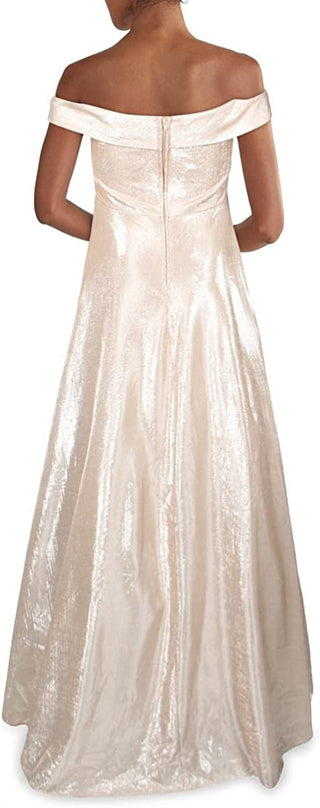Say Yes To The Prom Women's V Neck Jewel Evening Dress Ivory Size 1
