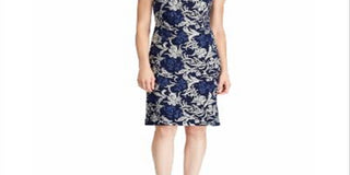 Lauren Ralph Lauren Women's Dress Petite a-Line Lace Blue Size 6 P