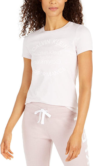 Calvin Klein Women's Logo T-Shirt Pink Size Small