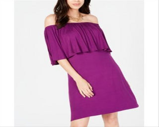 Thalia Sodi Women's Popover Dress Purple Size X-Small