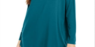 Eileen Fisher Women's Scoop Neck Tunic Green Size X-Large