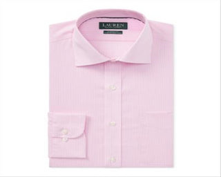 Ralph Lauren Men's Classic Fit Dress Shirt Pink Size 17.5X32-33