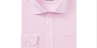 Ralph Lauren Men's Classic Fit Dress Shirt Pink Size 17.5X32-33