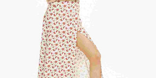 Danielle Bernstein Women's Floral Slip Maxi Dress White Size 6