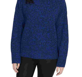 Sanctuary Women's Marled Roll Neck Pullover Sweater Black Size Medium
