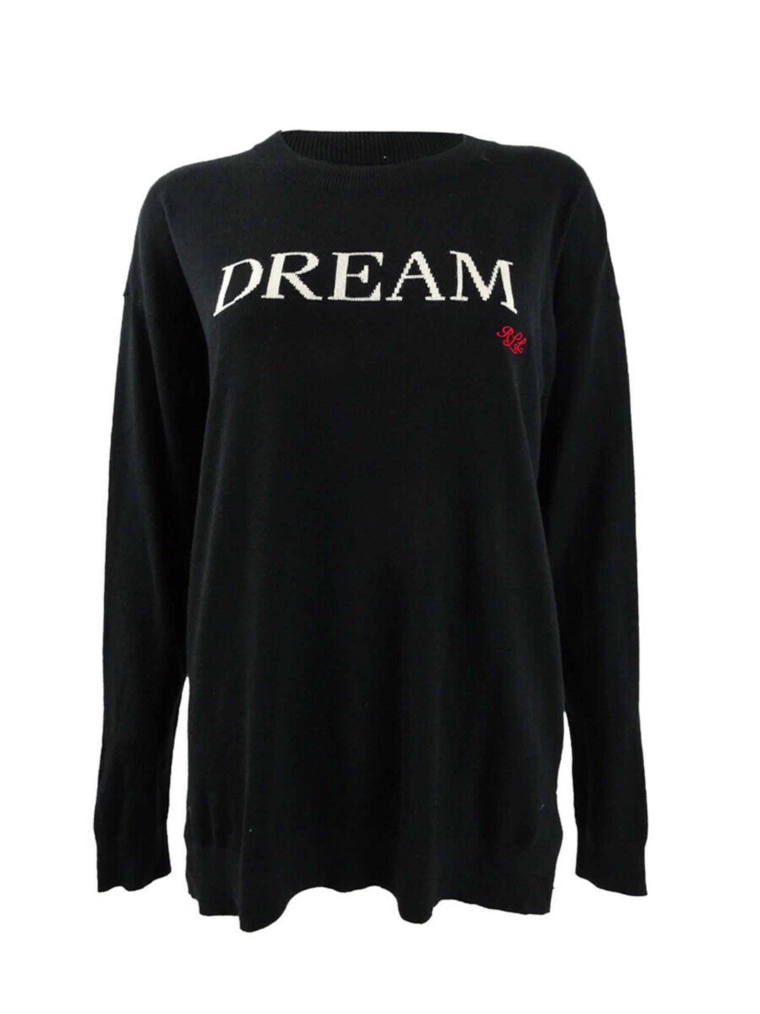 Long Sleeve Crew Neck Sweater Black