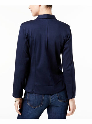 Maison Jules Women's Long Sleeve Open Cardigan Top Blue Size XX-Small