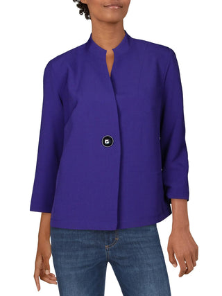 Kasper Women's Crepe Business Jacket Purple Size 12