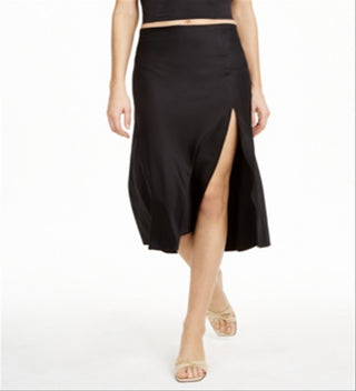 Danielle Bernstein Women's Below the Knee Skirt Black Size Small