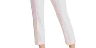 DKNY Women's Belted Slim-Leg Pants Pink Size 10
