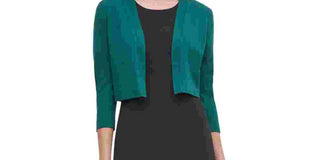 Tommy Hilfiger Women's Button Sleeve Cardigan Green Size Medium