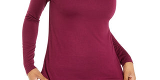 Thalia Sodi Women's Twist-Neckline Top Purple Size X-Small