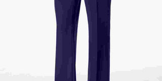 Tommy Hilfiger Women's Zippered Straight Leg Wear To Work Pants Blue Size 0