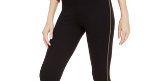 Tommy Hilfiger Women's Sport Piped Leggings Black Size X-Small