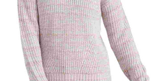 Lucky Brand Women's Marled Crewneck Sweater Pink Size X-Large