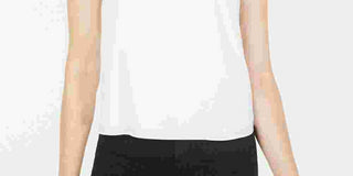 Leyden Women's Sleeveless V Neck Top White Size Large