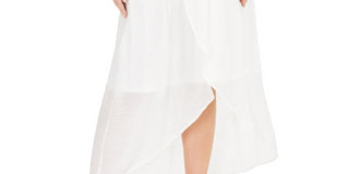 Thalia Sodi Women's Wrap Midi Skirt White Size XX-Large