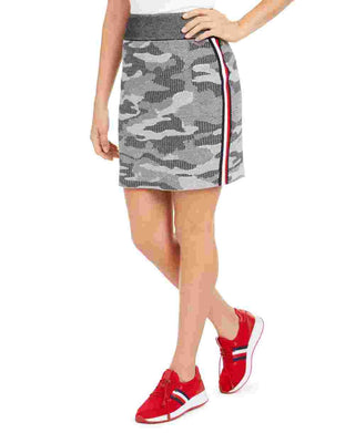 Tommy Hilfiger Women's Camo Mini Skirt White Size X-Small