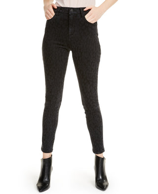 STS Blue Women's Ashley Leopard High Waist Skinny Jeans Black Size 26