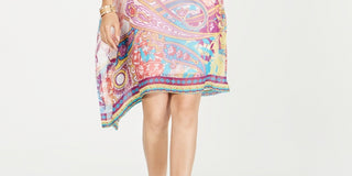 Thalia Sodi Women's One Shoulder Scarf Dress White Size XX-Large