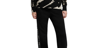 DKNY Women's Sport Logo Tie Dye Sweatshirt Black Size Small