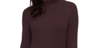 Sanctuary Women's Essentials Turtleneck Top Purple Size X-Large