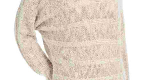 American Rag Women's Beige Textured Heather Cowl Neck Sweater Beige Size XX-Large