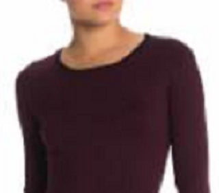 Calvin Klein Women's Bell Sleeve Crew Neck Above The Knee Cocktail Dress Purple Size Large