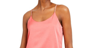 Bar III Women's Woven Camisole Pink Size XX-Small