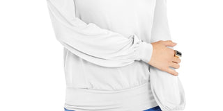 Thalia Sodi Women's  Strappy Cold Shoulder Top White Size Medium