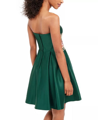 Blondie Nites Juniors' Sweetheart Applique Dress Green Size 1